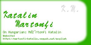 katalin martonfi business card